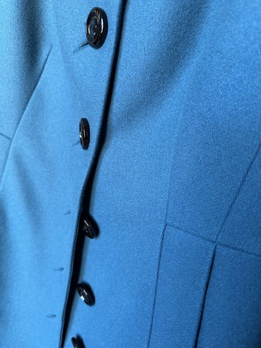 Płaszcz Solar r. 42, kolor morski, 80% wełna