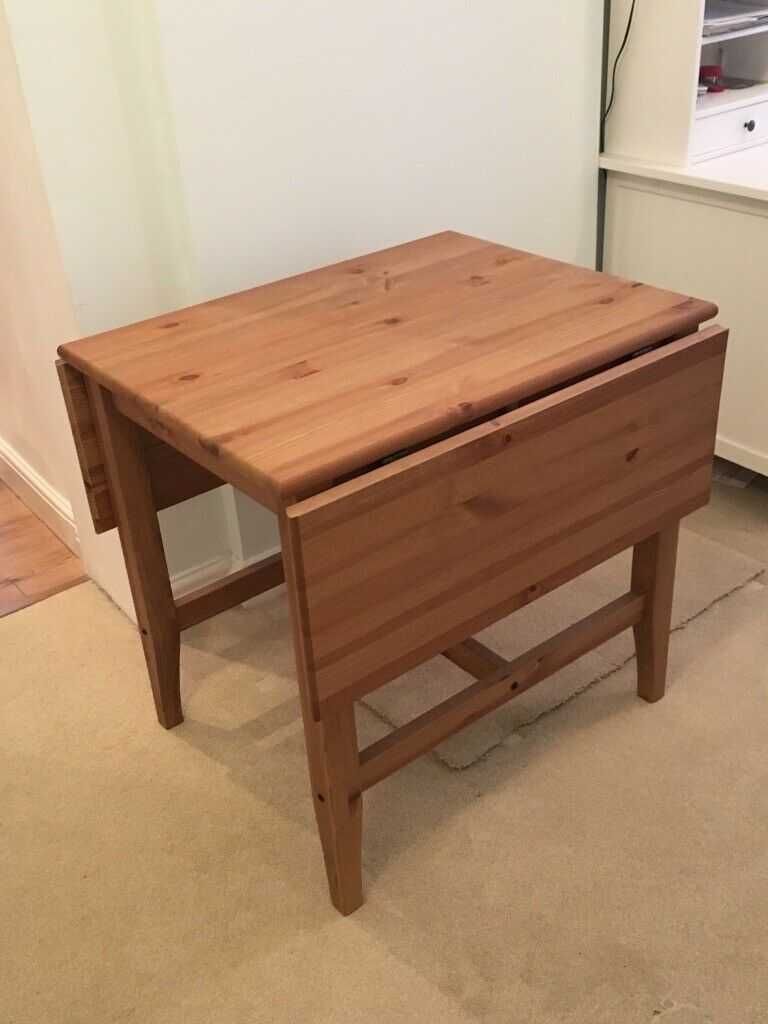 Stół IKEA LEKSVIK-drewno-rozkladany-biurko IKEA -drewno-krzesło