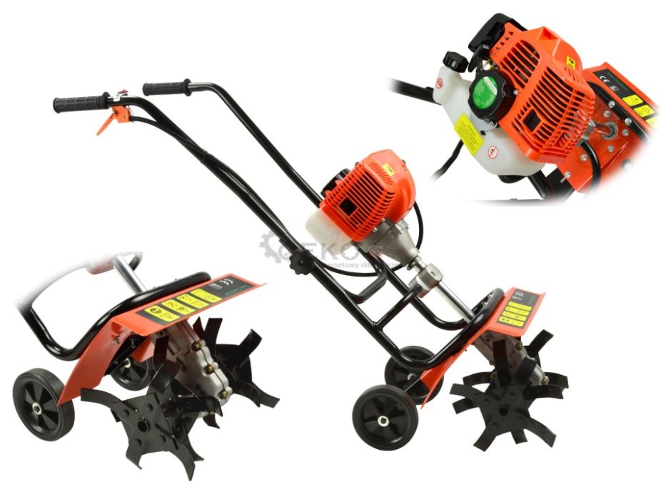 Glebogryzarka spalinowa ogrodowa 5,2KM szerokość robocza 37cm 4 noże