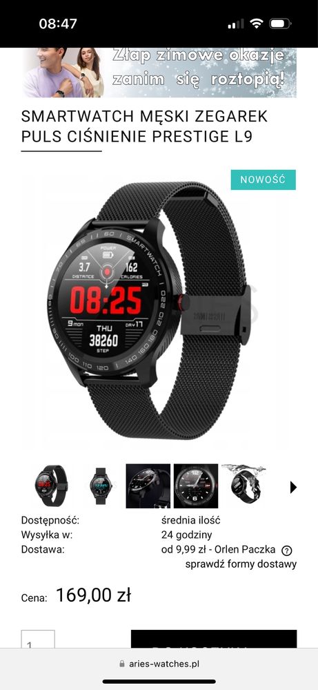 Smartwatch l9 sprawny ładny