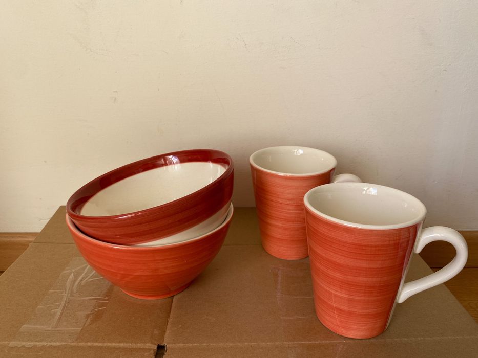 Conjunto 2 Canecas + 2 Tigelas