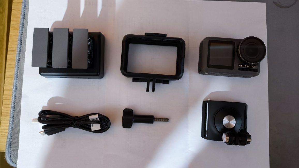 DJI Osmo Action + 3 baterias e carregador + filtros nd Freewell