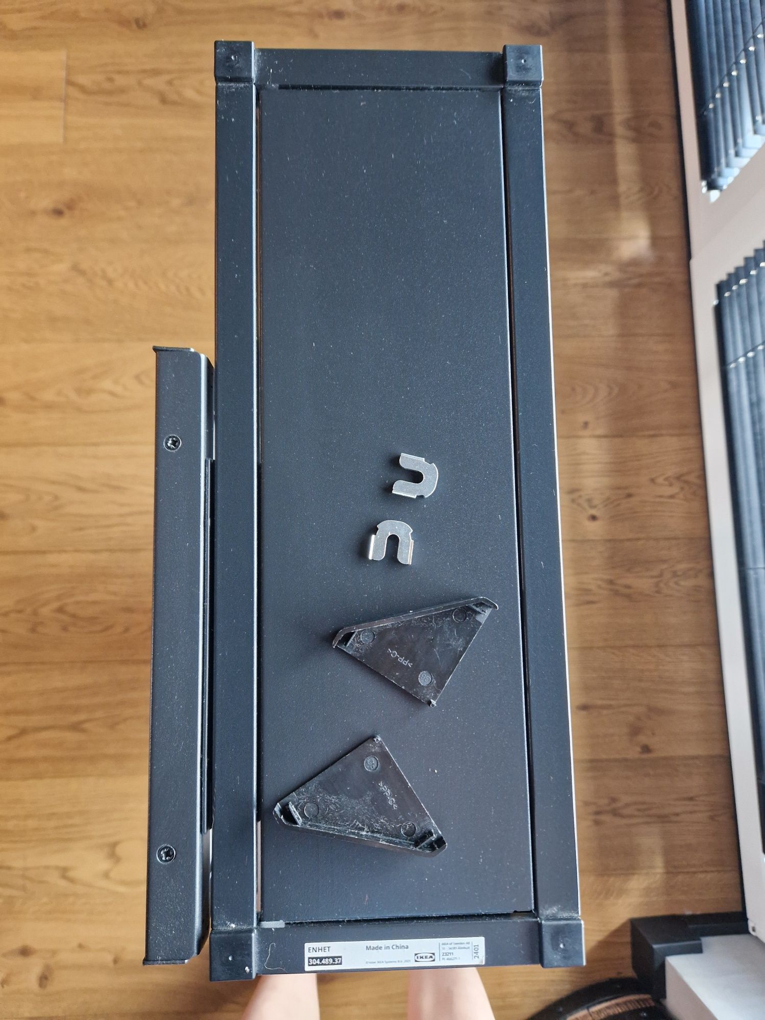 IKEA ENHET Szafka z lustrem antracyt 40x17x75 cm