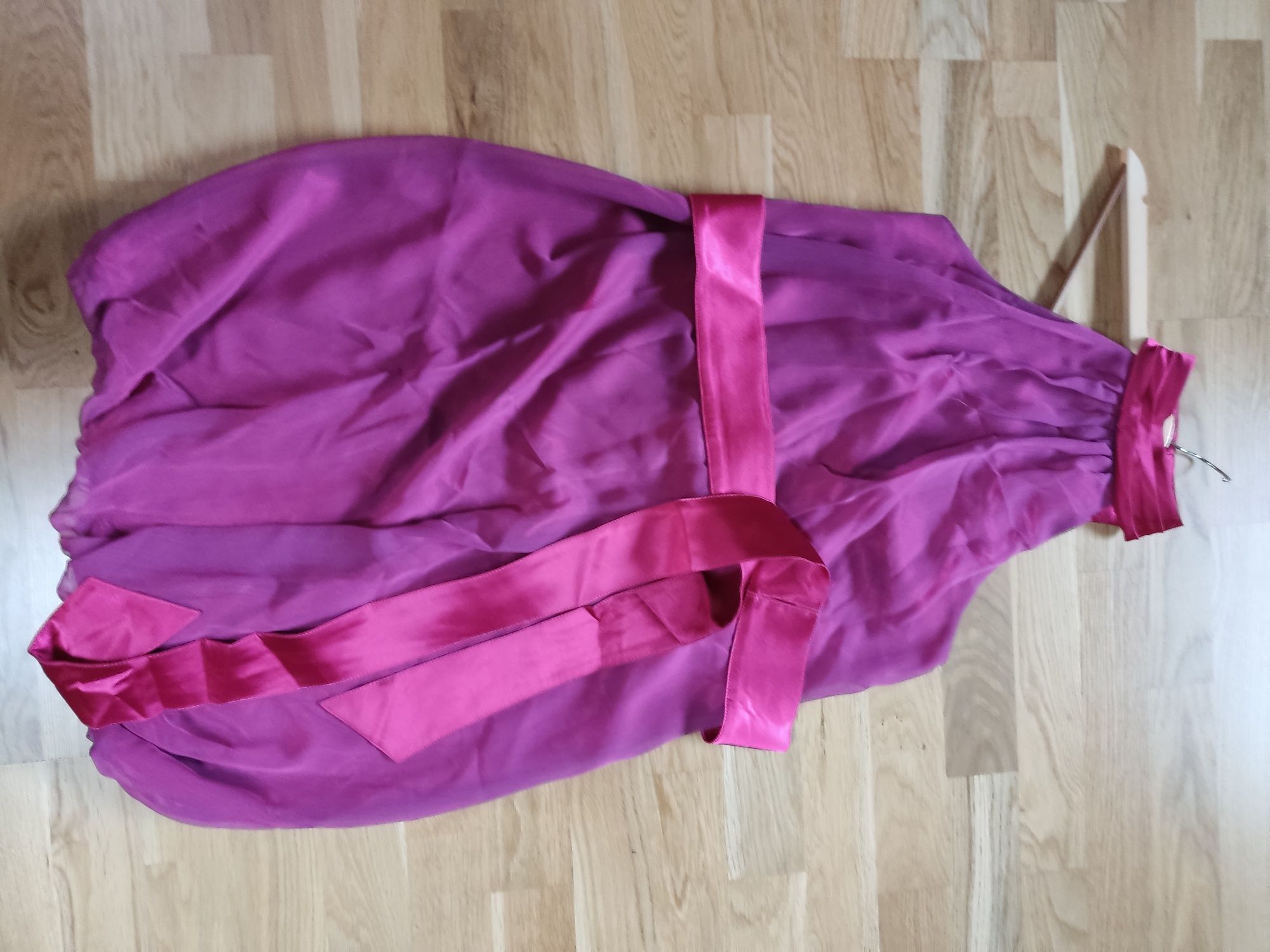 Sukienka różowo - fioletowa rozmiar 42 Nuanse