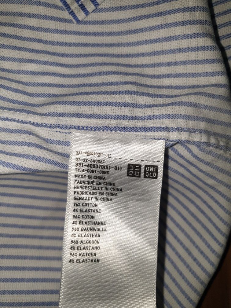 Нова Uniqlo 40 L сорочка в полоску блуза сукня сарафан юбка спідниця