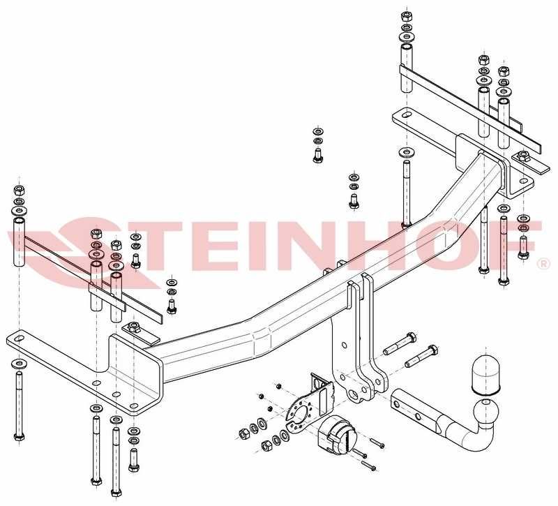 HAK HOLOWNICZY+ moduł 7 pin Ssangyong Rexton Sports Musso od 2017 P