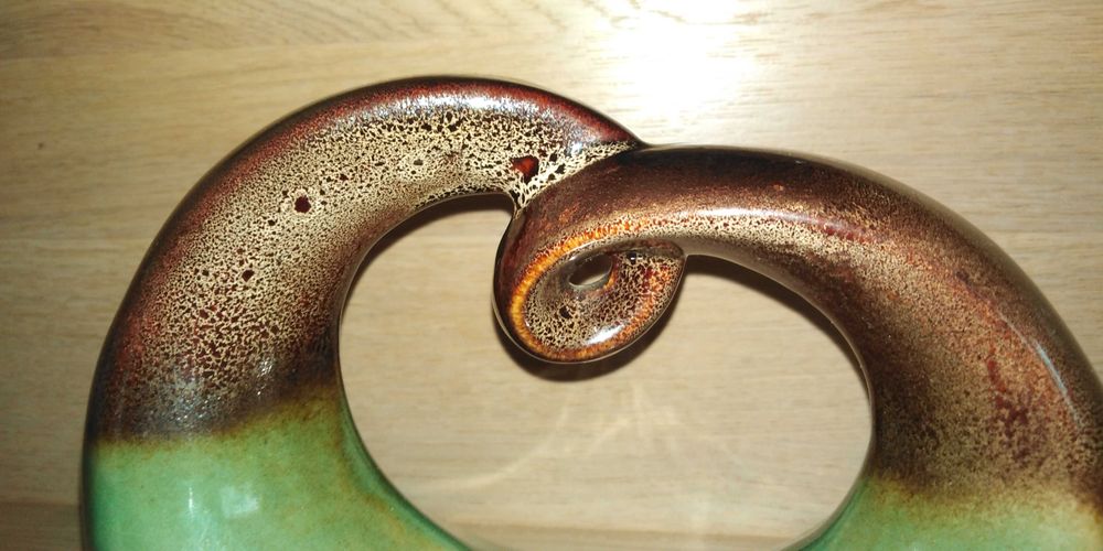 Dekoracja ceramika PRL ozdoba lata 60/70XXw ładna