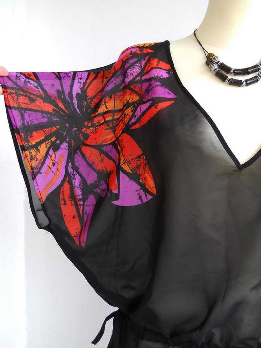 NEXT piękna indyjska cieniutka żorżetowa TUNIKA 42