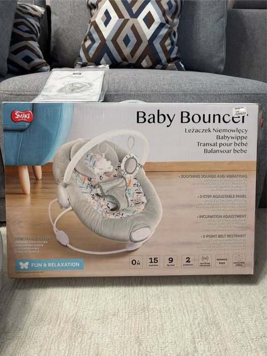 Дитячий шезлонг-гойдалка smiki