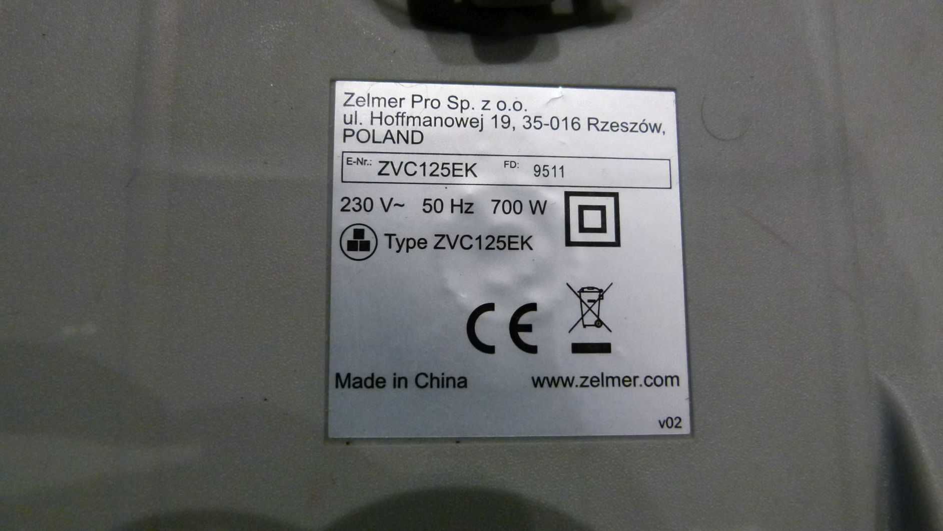 Odkurzacz Zelmer DOT ZVC125EK SPRAWNY + worki stan bdb