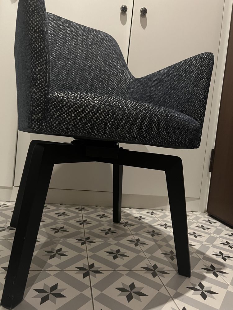Krzesło obrotowe krzesła do jadalni tapicerowane