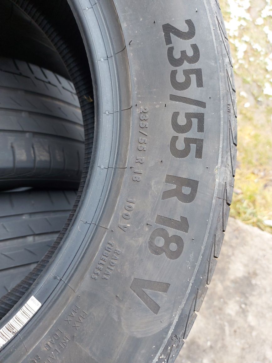 235/55 R18 100V Continental комплект літніх шин 4шт 19року