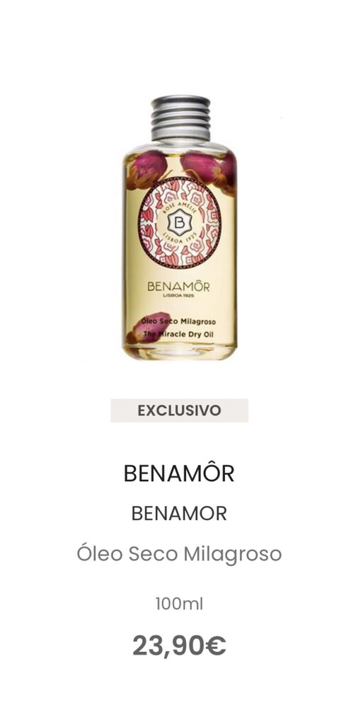 Benamor Rose Amelie suchy olejek do ciała 100 ml