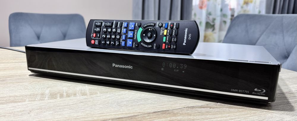 Panasonic DMR-BST755 #Nagrywarka Blu-Ray DVD HDD #500GB #2xUSB#2xDVB-S