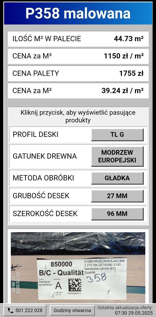 27 x 96 elewacja świerkowa skandynawska fabryczne malowsna kontrast