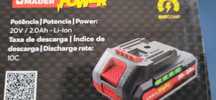 Baterias lítio 20v /2h
