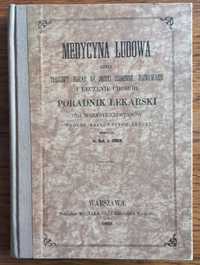 Medycyna Ludowa Poradnik Lekarski rok 1860 Stan bdb.