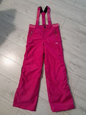 Spodnie narciarskie malinowe Decathlon Wedze dla dziewczynki 133-142