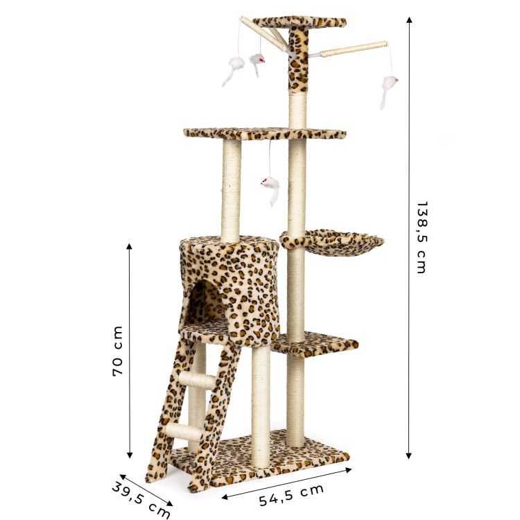 Drapak dla kota Panterka Domek Drzewko Legowisko Duże XXL 138cm