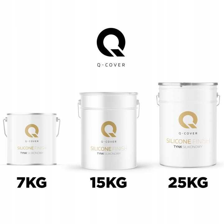 TYNK SILIKONOWY tynk elewacyjny tynki biały biel złamana w szary 25kg