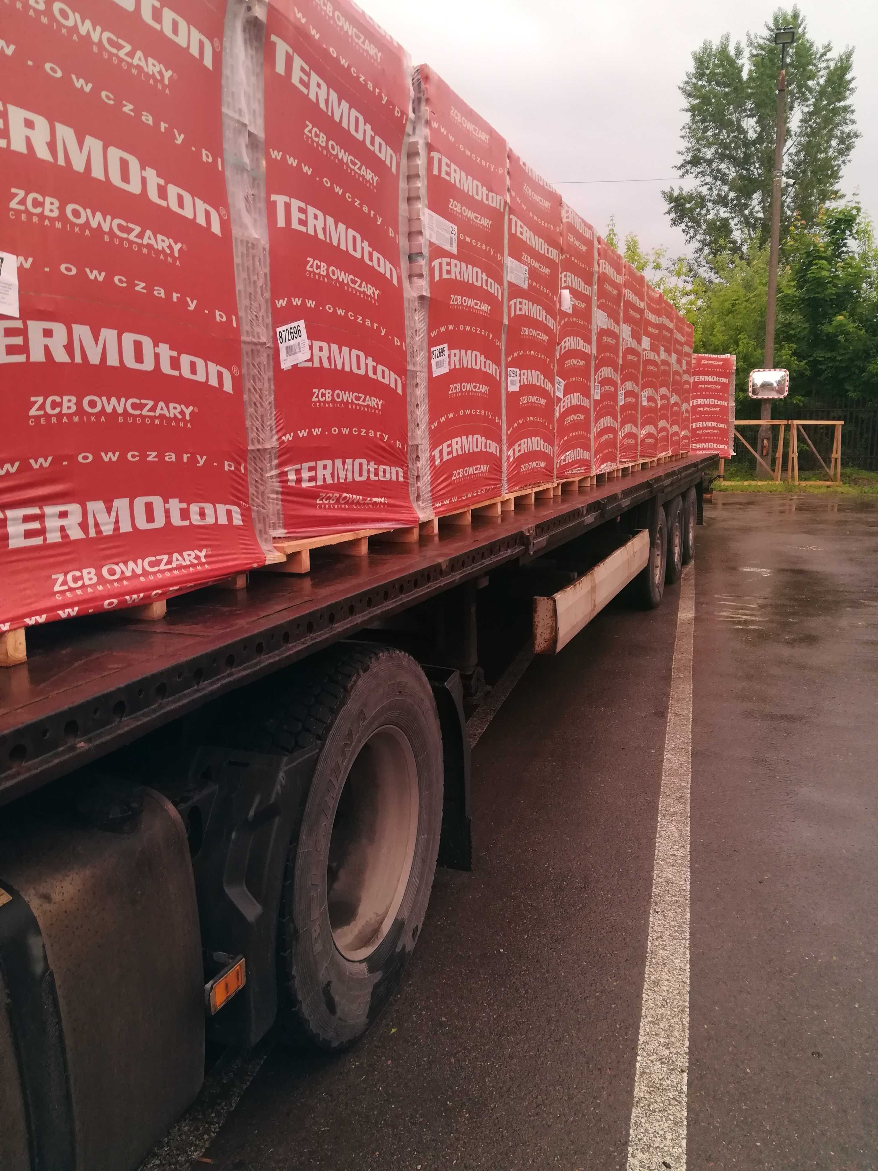 Pustak Ceramiczny PW 25 Termoton, Brutto z Transportem typ Porotherm