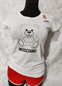 Moschino biala koszulka damska Moschino biala koszulka damska Moschino