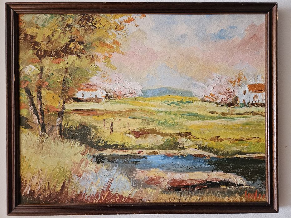 Pintura a óleo antiga
