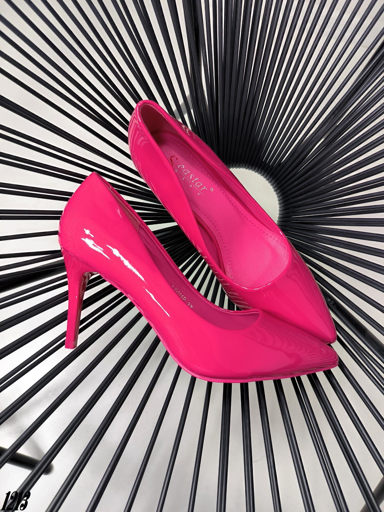 Лодочки рожеві фуксія туфлі жіночі лодочки розовые женские туфли