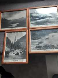 Stare  fotografie tatr w drewnianej ramie unikat
