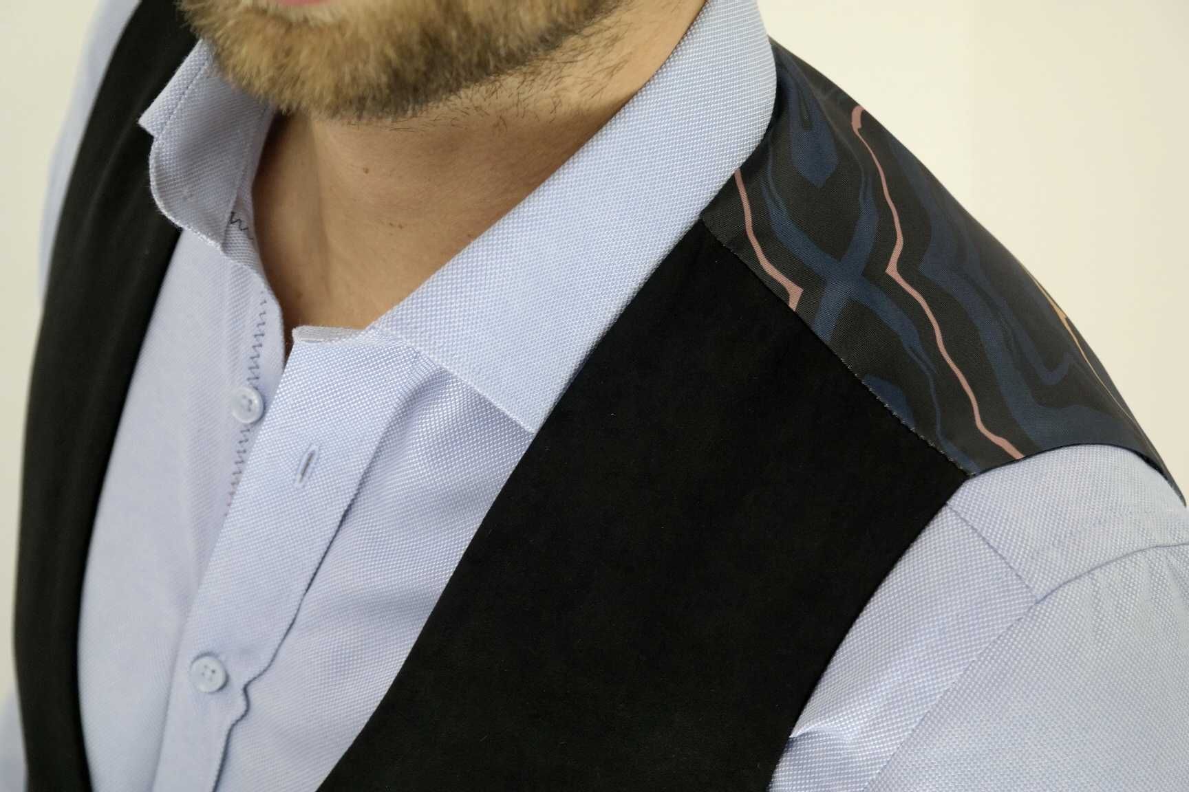 Bezrękawnik kamizelka elegancka ekskluzywna Giovanni Pera