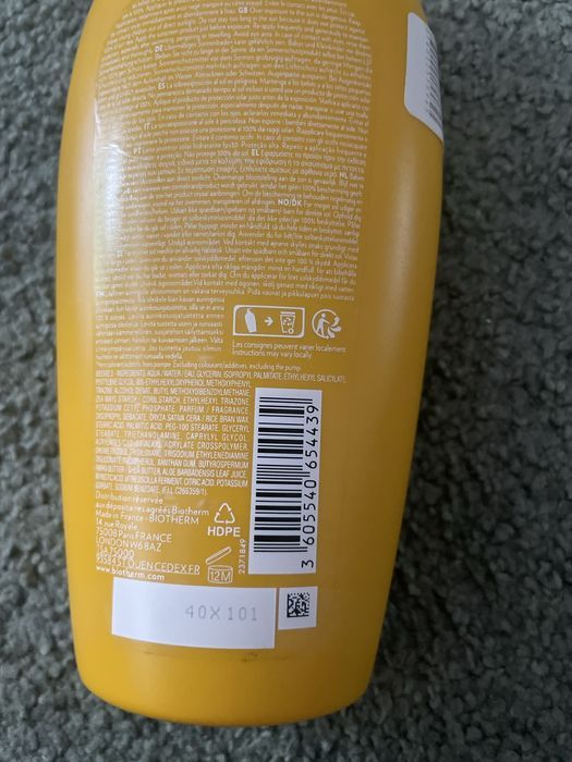 Biotherm Sun milk spf 30 400ml mleczko do opalania 0206