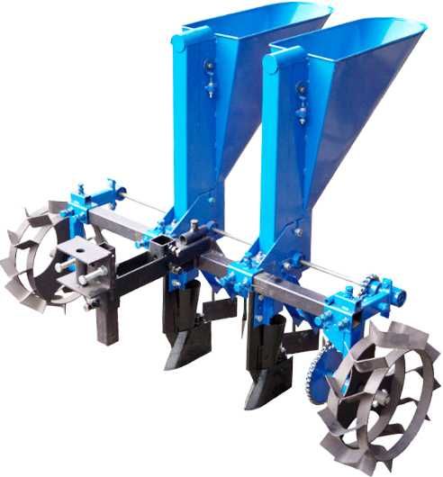 Часникосаджалка мотоблочна навісна ланцюгова рядна саджалка часнику