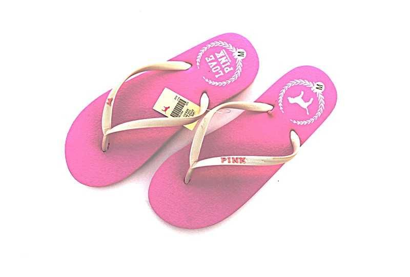 Klapki damskie japonki VICTORIA SECRET Love Pink Wrzosowe  r. M  37-38