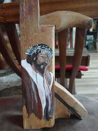 Jezus Frasobliwy ikona obraz na heblu prezent