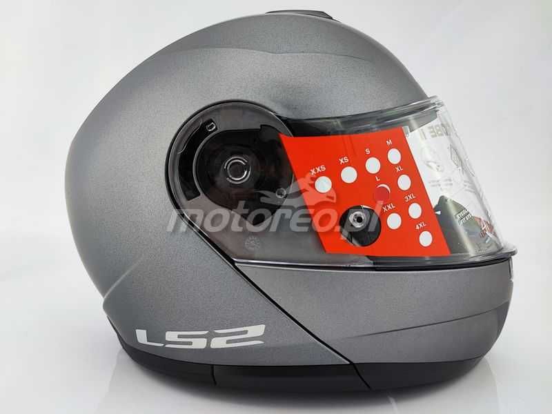 WYPRZEDAŻ Kask Szczękowy Blenda LS2 FF908 Strobe II Szary Mat