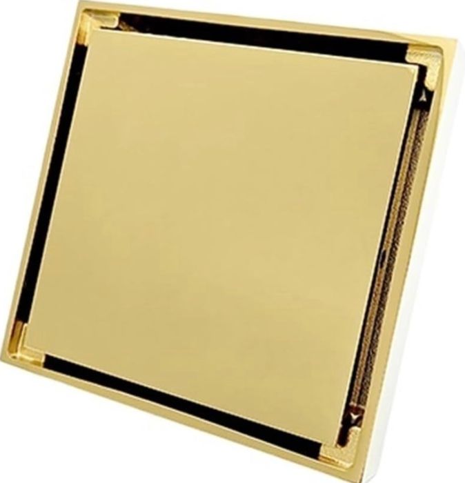 Pokrywa odpływu prysznicowego, mosiężny 10x10 cm