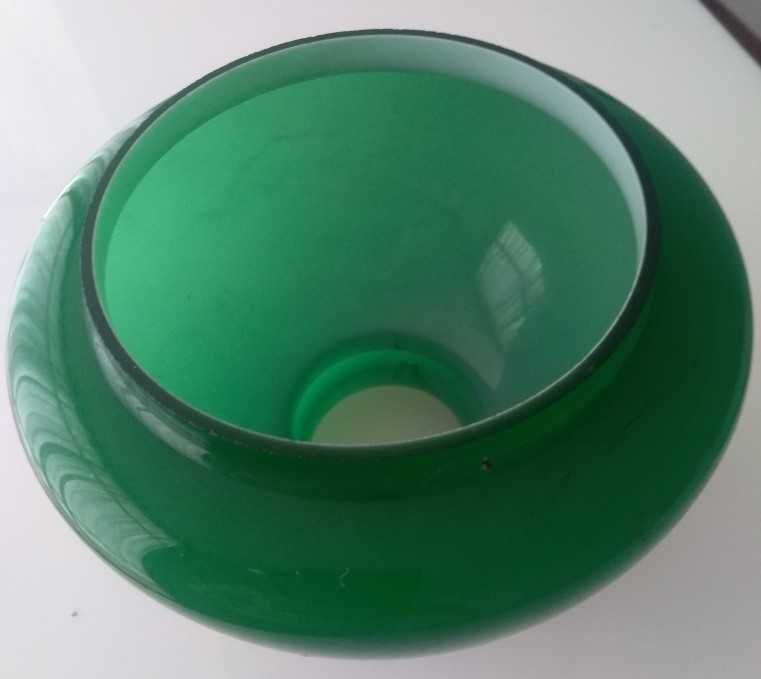 Tulipa em vidro verde para candeeiro