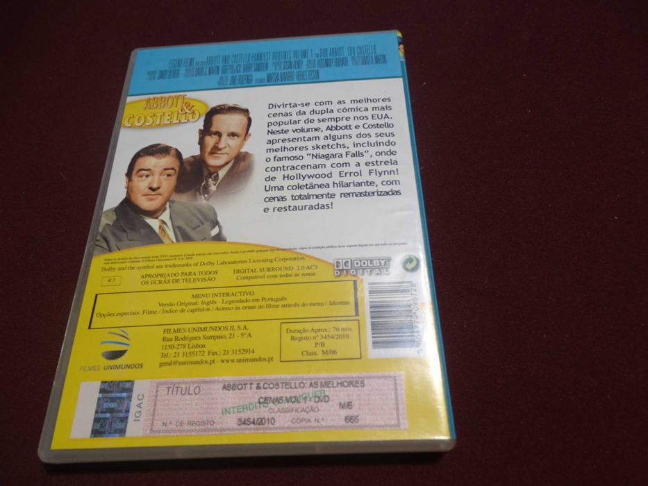 DVD-Abbot & Costello-As melhores cenas