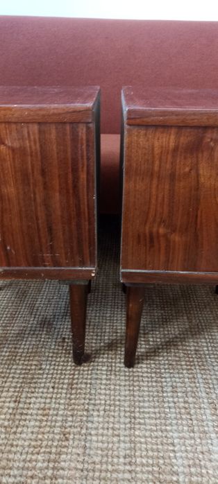 2x Szafka nocna nakastlik PRL stolik vintage modern loft Gliwickie ZPT