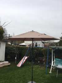 Parasol ogrodowy 294cm,łamany ,korbka