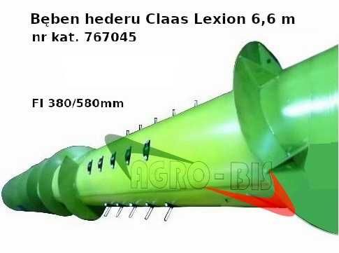 Bęben hederu Claas LEXION 6,6m fi380/580