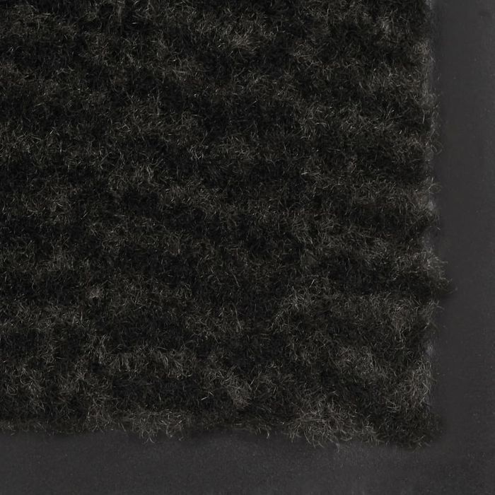 vidaXL Prostokątna wycieraczka przed drzwi 80 x 120 cm, czarna