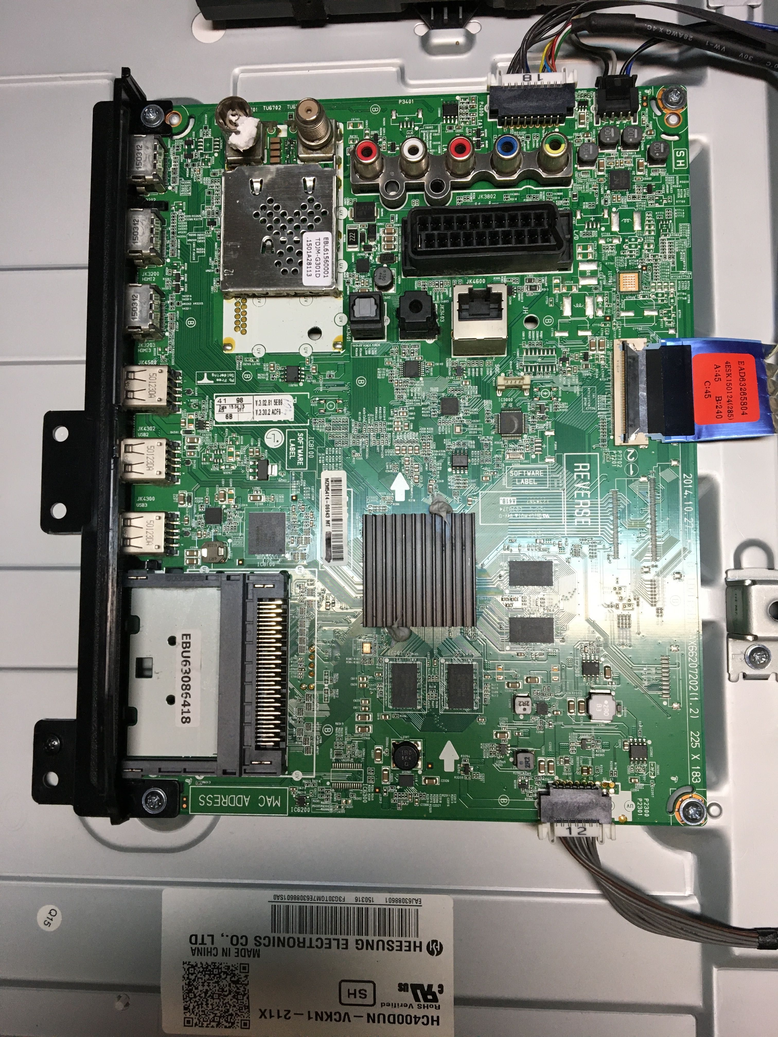 EAX.6620.72.02 Placa Principal Tv LG