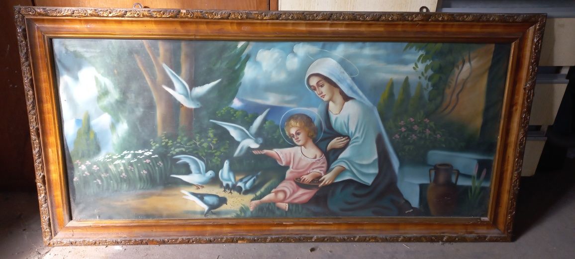Stary obraz religijny, Maryja z małym Jezusem