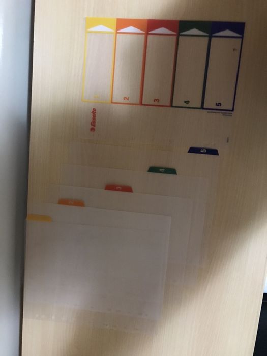 Conjunto de 5 Separadores Esselte