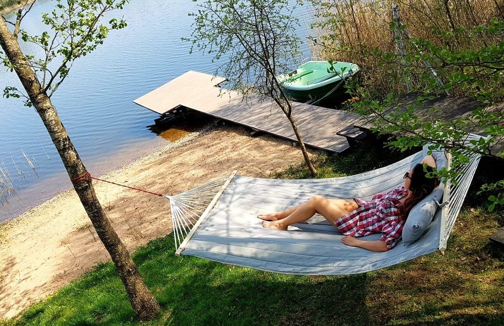 Relax House na MAZURACH - dom nad jeziorem - jacuzzi, sauna, plaża!