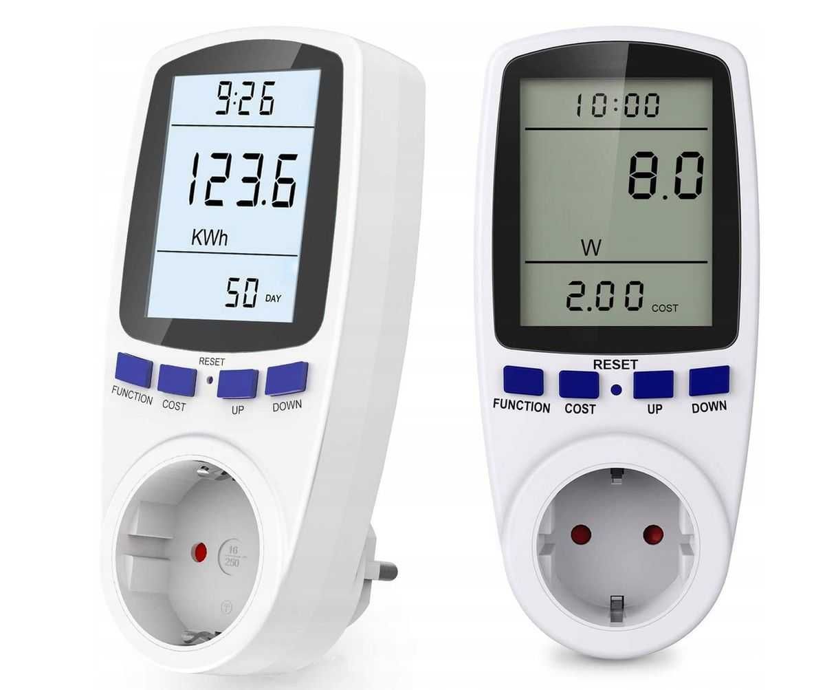 Ватт метр Watt Meter 16A 3680Watt провірити з підсвічуванням