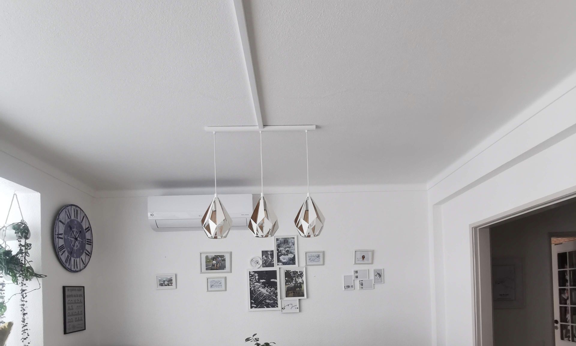 Candeeiro de tecto suspenso vintage Eglo
