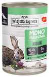 Karma monoproteinowa dla psów dorosłych - Wiejska Zagroda Królik 400g