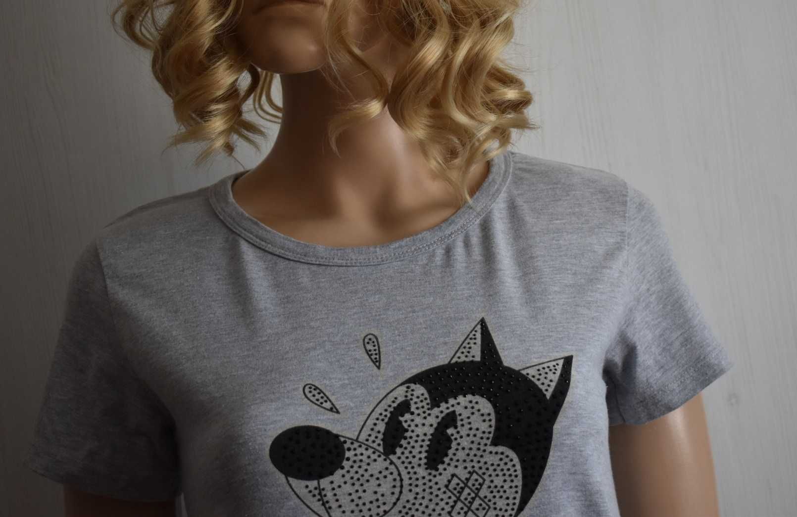 Bluzka koszulka t-shirt Looney Tunes S 36 tunika bawełna cyrkonie